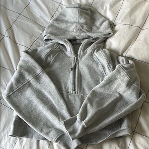 Lululemon heather grey half zip scuba